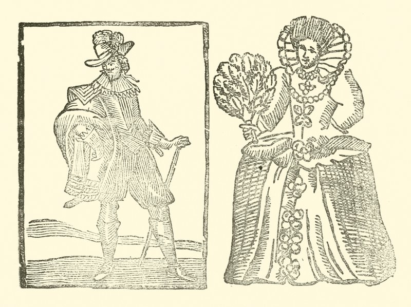 Ilustrace k The Roxburghe Ballads (dřevořez) od (after) English School