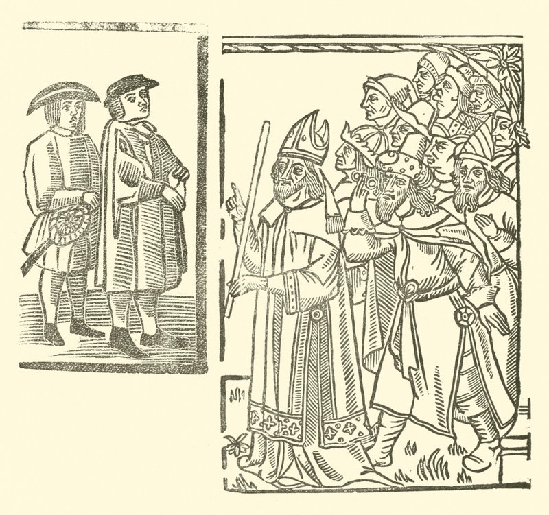 Ilustrace k The Roxburghe Ballads (dřevořez) od (after) English School