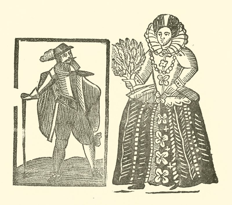 Ilustrace k The Roxburghe Ballads (dřevořez) od (after) English School
