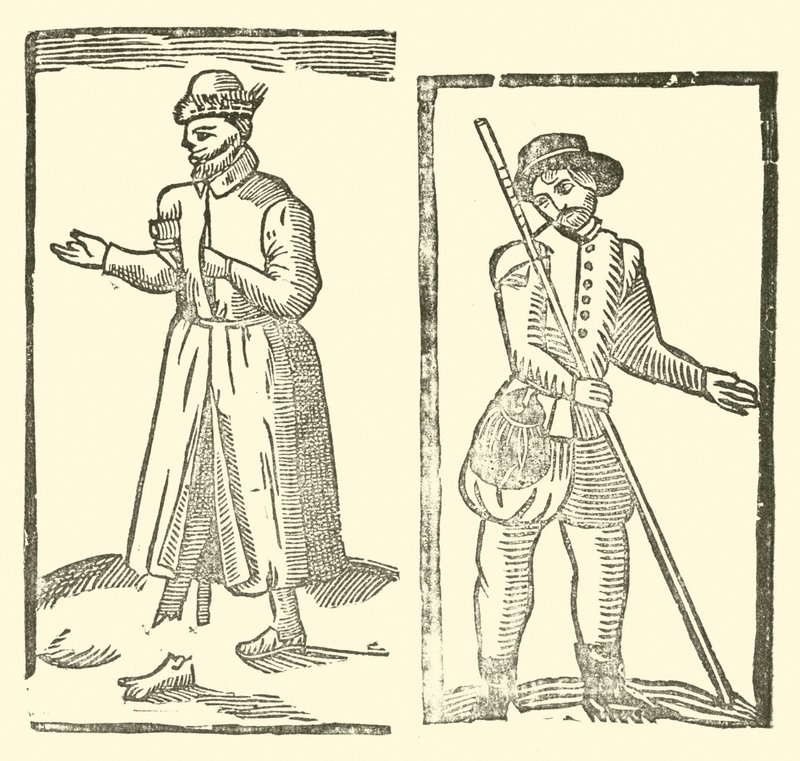 Ilustrace k The Roxburghe Ballads (dřevořez) od (after) English School