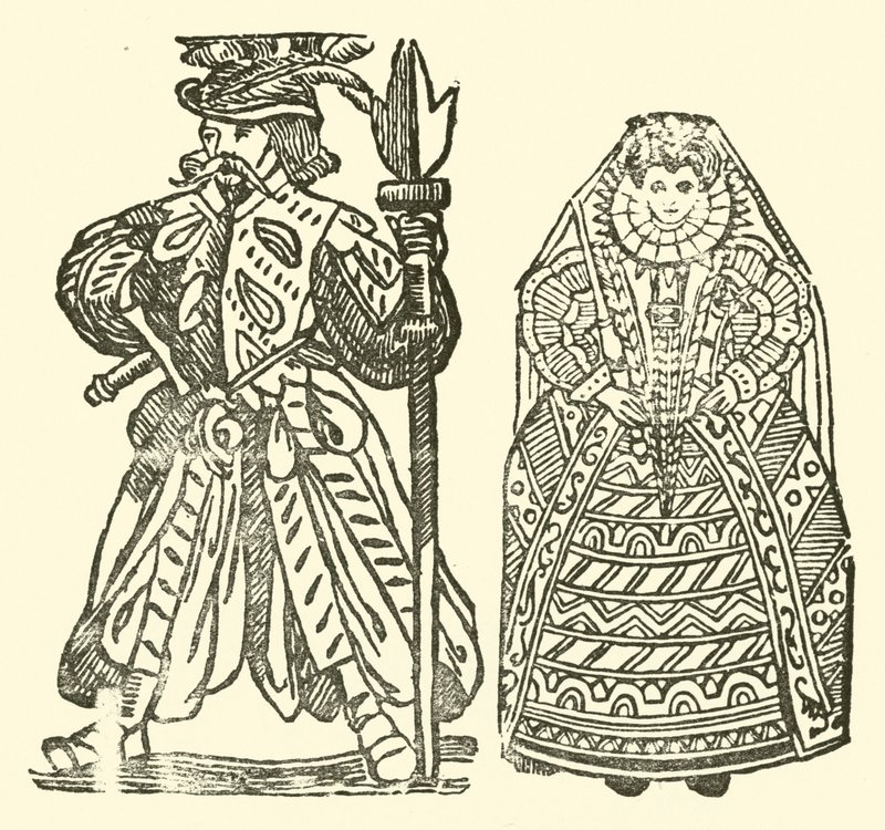 Ilustrace k The Roxburghe Ballads (dřevořez) od (after) English School