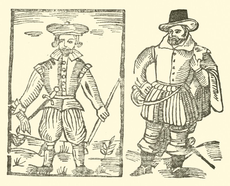 Ilustrace k The Roxburghe Ballads (dřevořez) od (after) English School