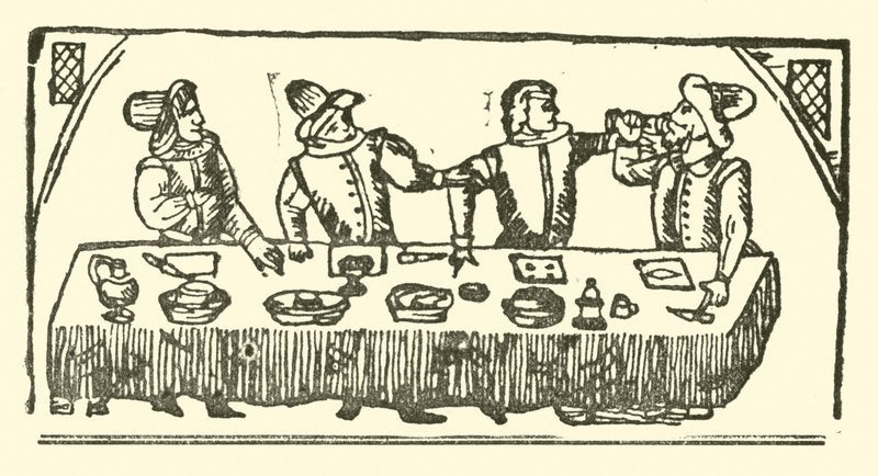 Ilustrace k The Roxburghe Ballads (dřevořez) od (after) English School