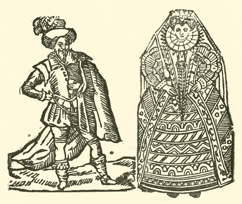Ilustrace k The Roxburghe Ballads (dřevořez) od (after) English School