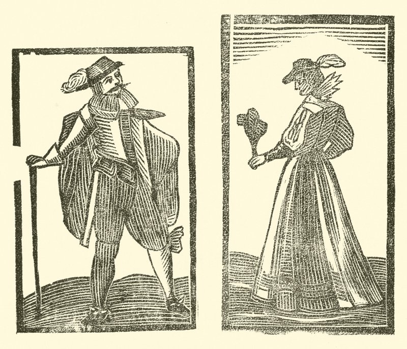 Ilustrace k The Roxburghe Ballads (dřevořez) od (after) English School