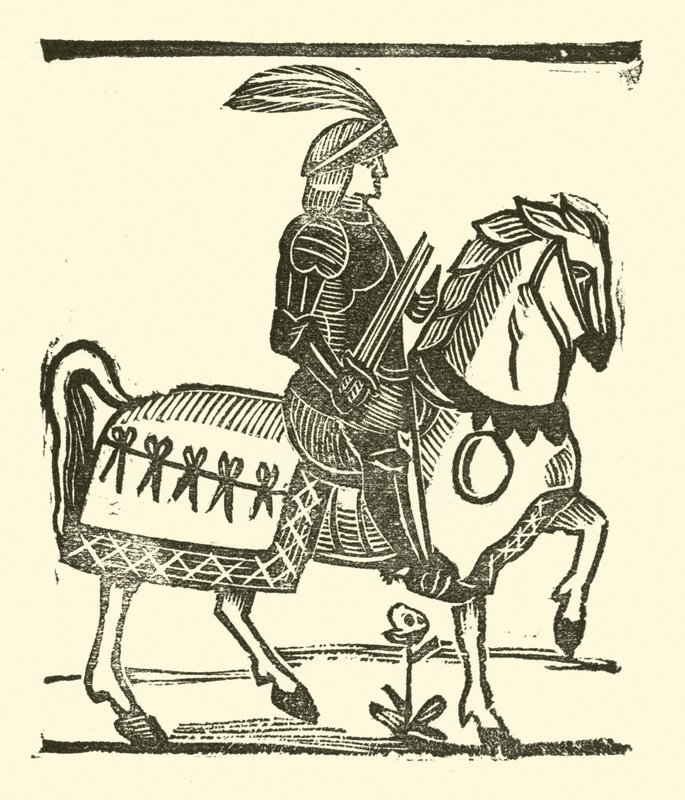 Ilustrace k The Roxburghe Ballads (dřevořez) od (after) English School
