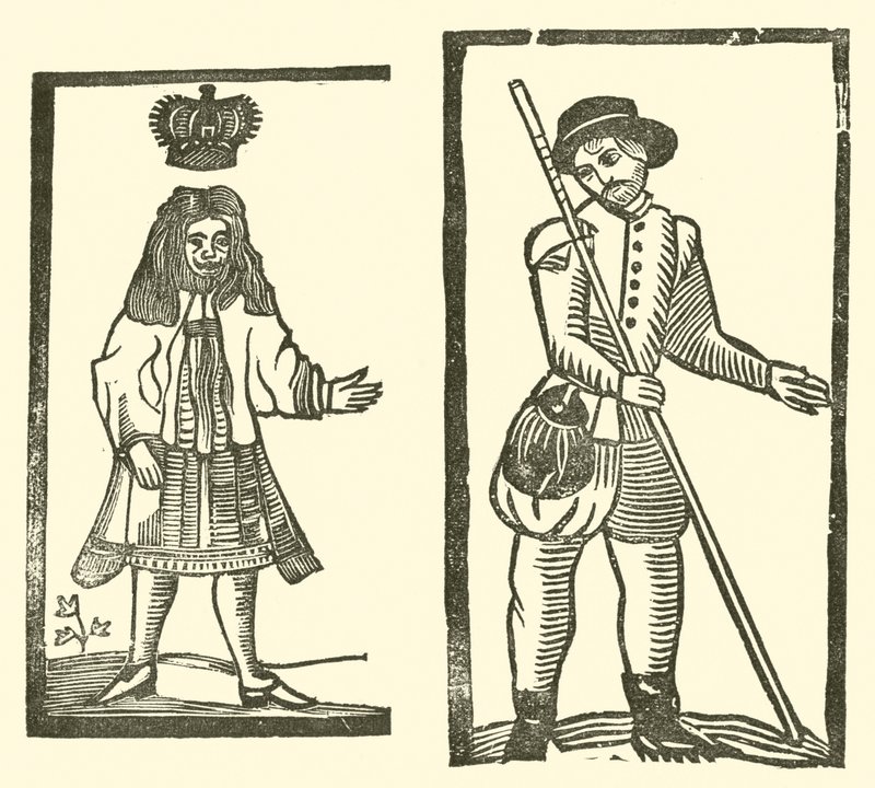 Ilustrace k The Roxburghe Ballads (dřevořez) od (after) English School