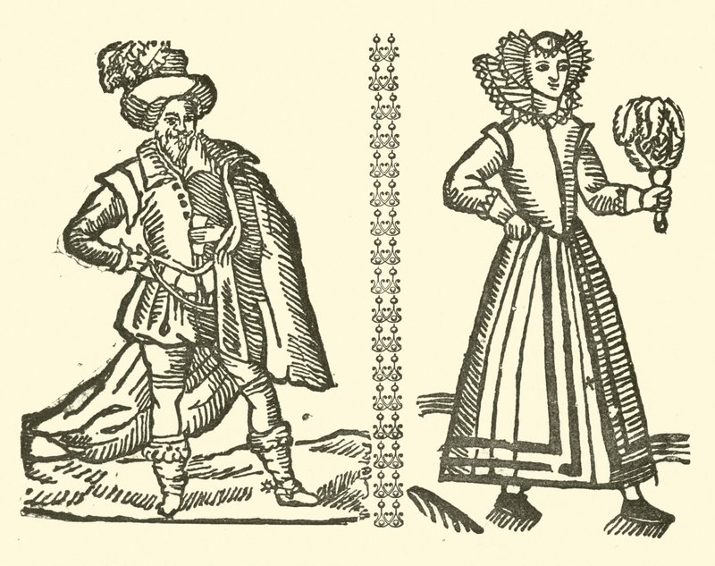 Ilustrace k The Roxburghe Ballads (dřevořez) od (after) English School