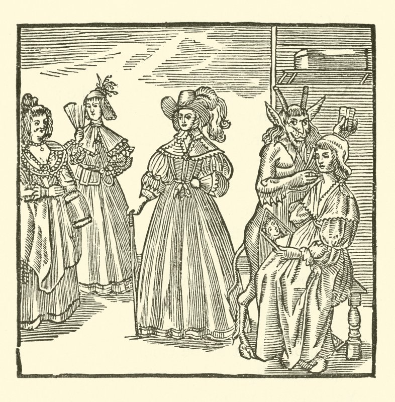 Ilustrace k The Roxburghe Ballads (dřevořez) od (after) English School
