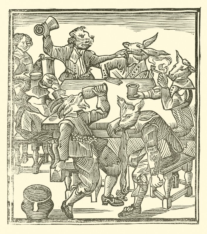 Ilustrace k The Roxburghe Ballads (dřevořez) od (after) English School