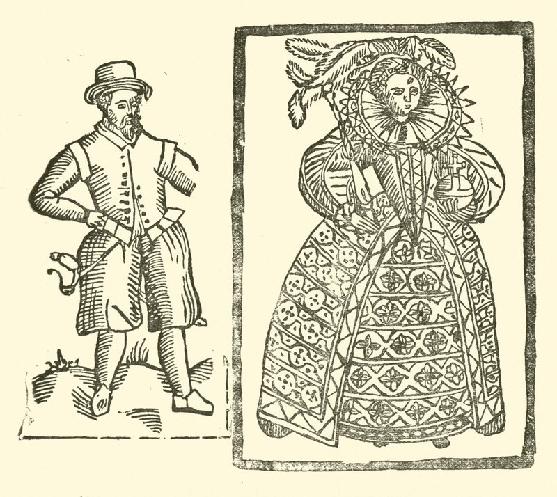 Ilustrace k The Roxburghe Ballads (dřevořez) od (after) English School