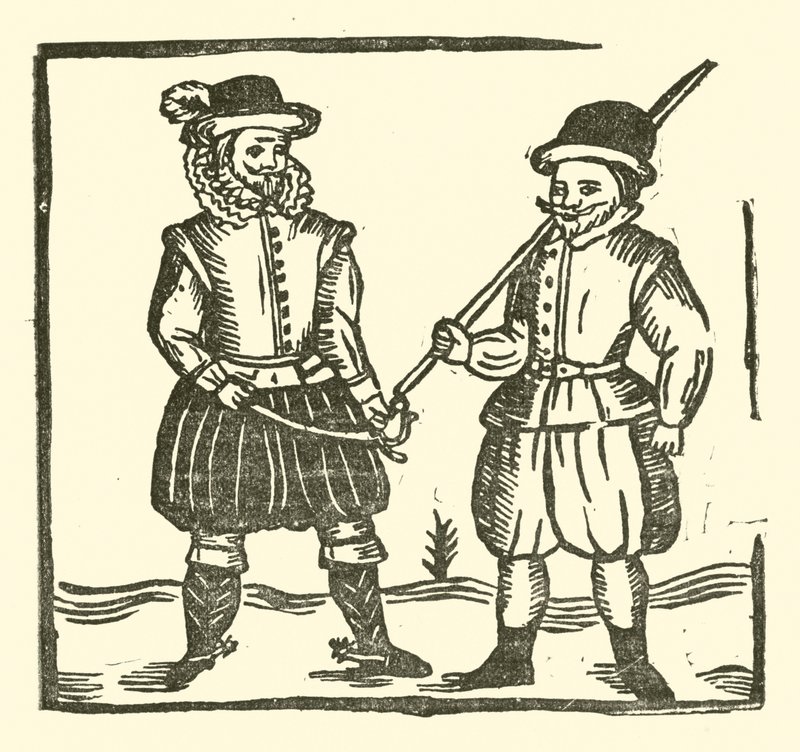 Ilustrace k The Roxburghe Ballads (dřevořez) od (after) English School