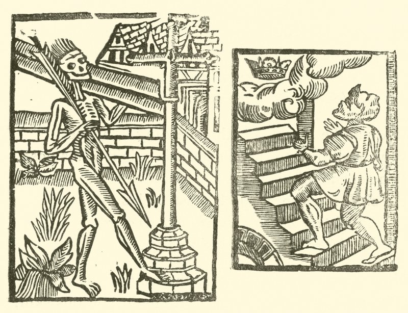 Ilustrace k The Roxburghe Ballads (dřevořez) od (after) English School