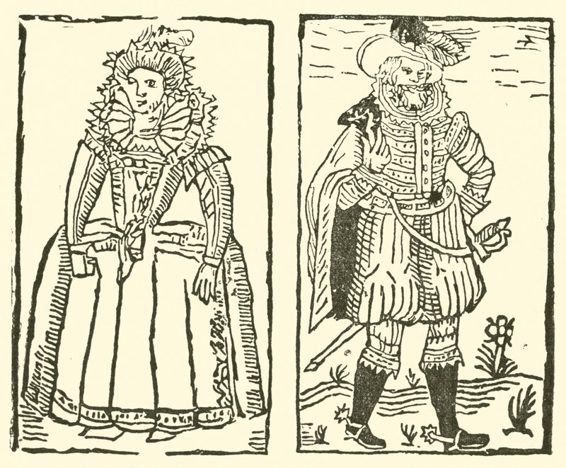 Ilustrace k The Roxburghe Ballads (dřevořez) od (after) English School