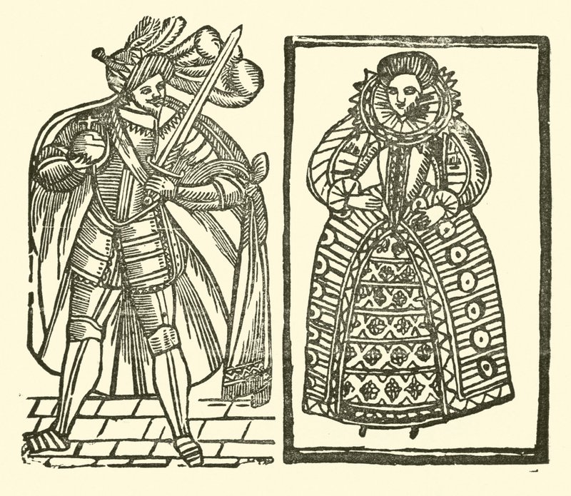 Ilustrace k The Roxburghe Ballads (dřevořez) od (after) English School