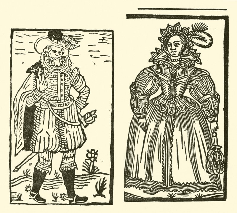 Ilustrace k The Roxburghe Ballads (dřevořez) od (after) English School