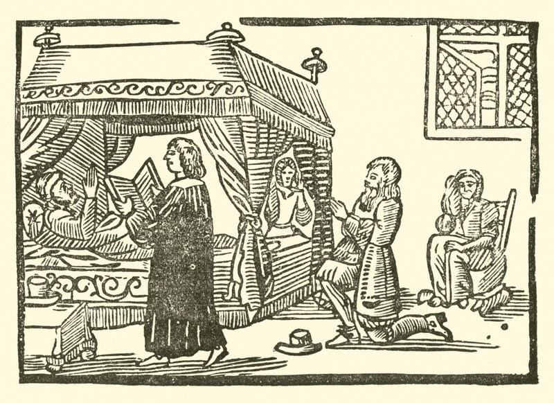 Ilustrace k The Roxburghe Ballads (dřevořez) od (after) English School