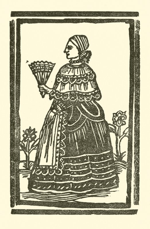Ilustrace k The Roxburghe Ballads (dřevořez) od (after) English School
