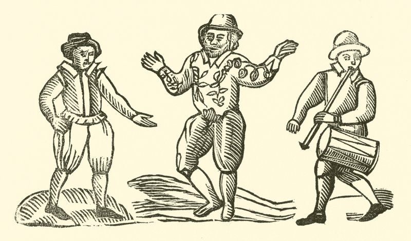 Ilustrace k The Roxburghe Ballads (dřevořez) od (after) English School