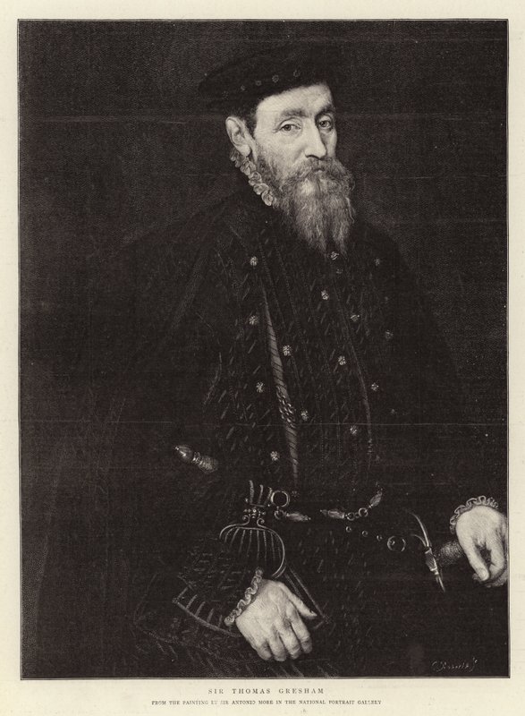 Sir Thomas Gresham (rytina) od (after) English School