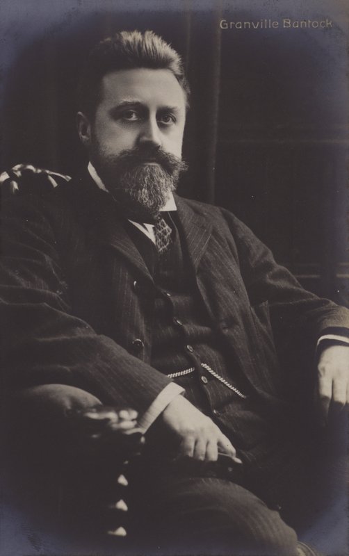 Granville Bantock , britský skladatel (b/w foto) od (after) English photographer