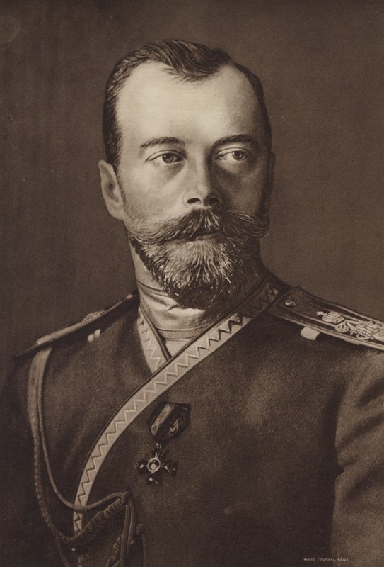 Nicholas II, ruský car (č/b foto) od (after) English photographer