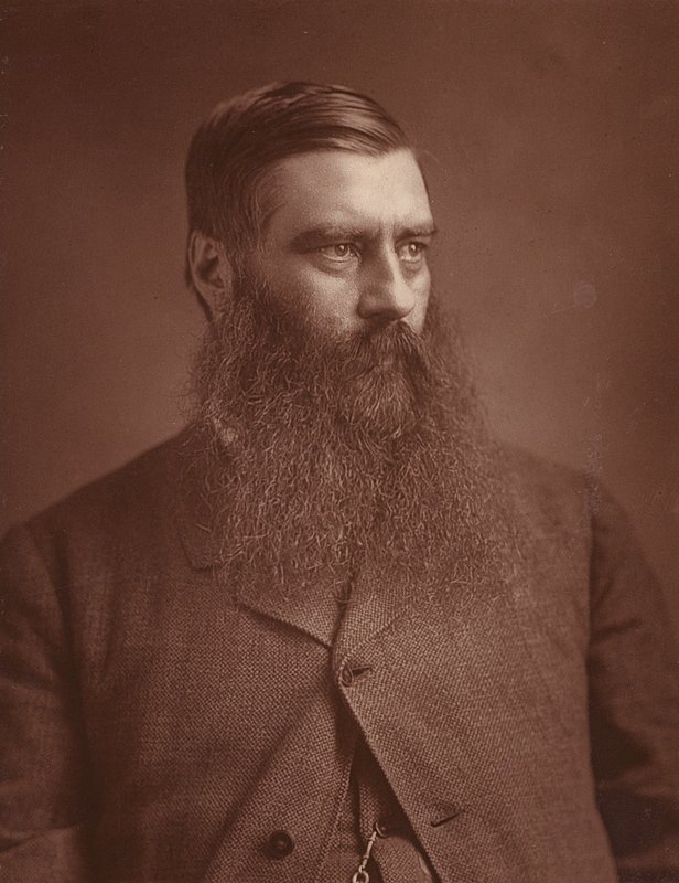 Portrét G. A. Hentyho (čb fotografie) od (after) English photographer