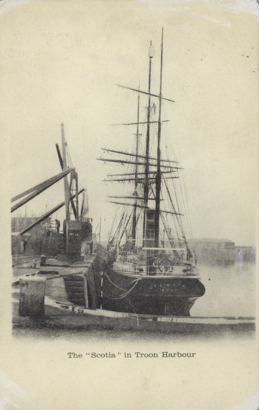 Scotia, Troon Harbor (černobílá fotografie) od (after) English photographer