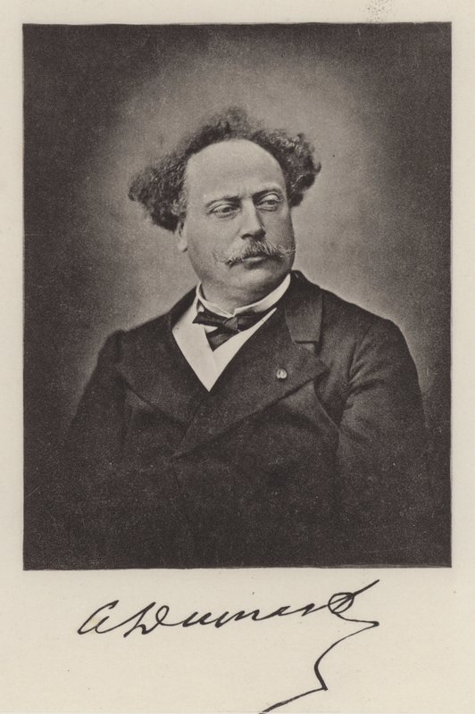 Alexandre Dumas mladší, francouzský romanopisec (černobílá fotografie) od (after) French Photographer