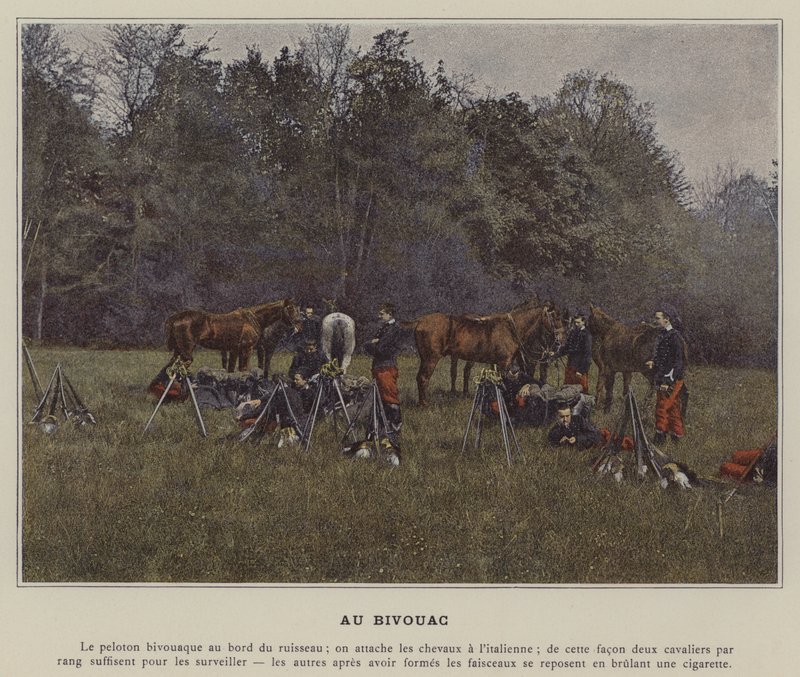 Au Bivouac (barevné foto) od (after) French Photographer