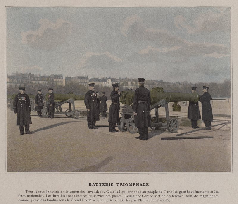 Triumphal Battery (barevná fotografie) od (after) French Photographer
