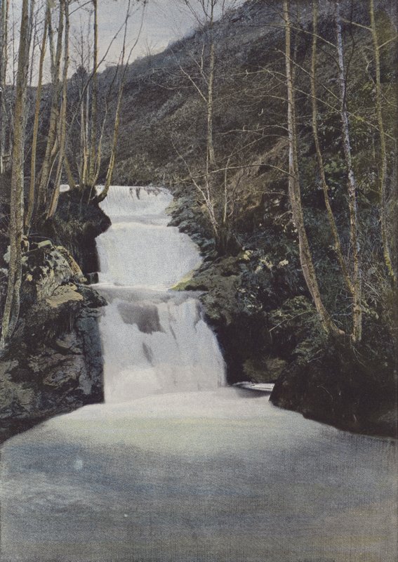 Cascade du Benet, pres Murat (barevné foto) od (after) French Photographer