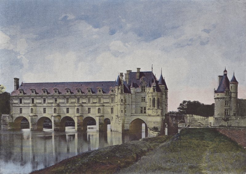 Chateau de Chenonceaux (barevné foto) od (after) French Photographer
