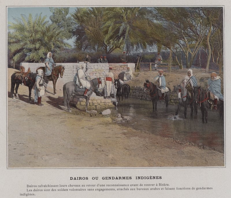 Dairos ou Gendarmes Indigenes (barevné foto) od (after) French Photographer