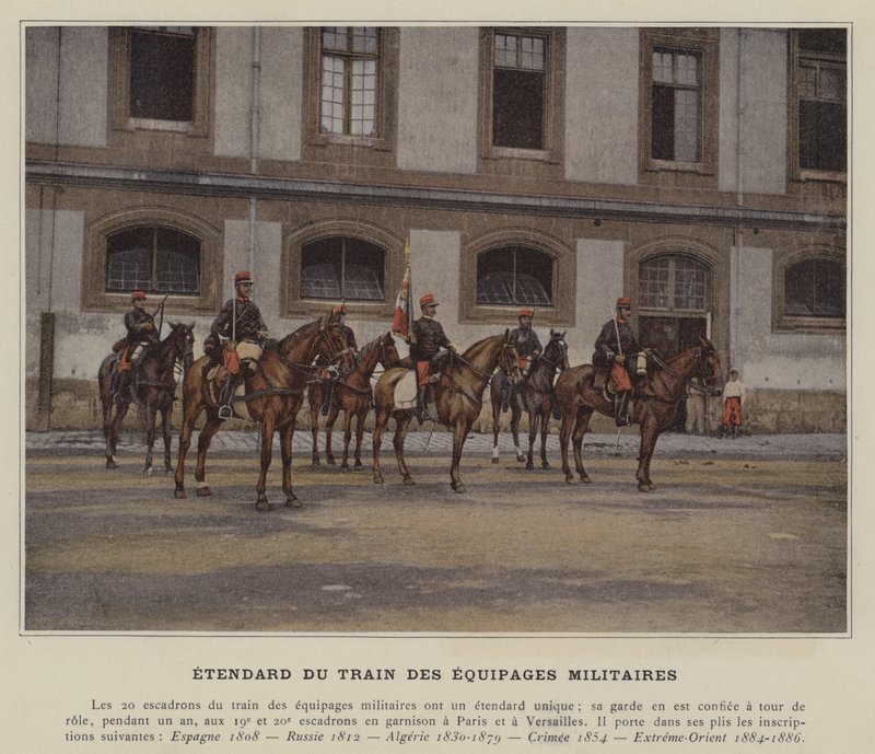 Standard vojenského posádkového vlaku (barevné foto) od (after) French Photographer