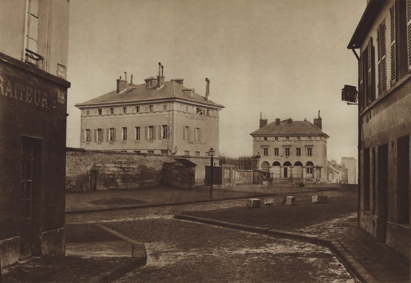 Bariéra Itálie v roce 1866 s pavilony Ledoux (čb foto) od (after) French Photographer