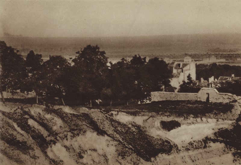 Severní svah Butte v roce 1855 (č/b foto) od (after) French Photographer