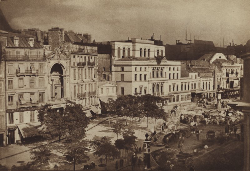 Divadla "Boulevard du Crime" (černobílá fotografie) od (after) French Photographer