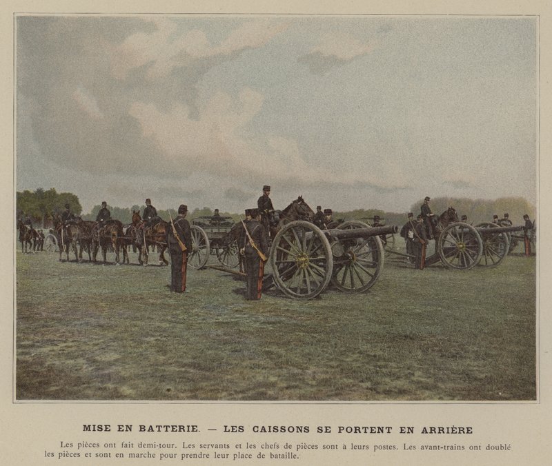 Vkládání baterie, The Caissons Go in Back (barevné foto) od (after) French Photographer