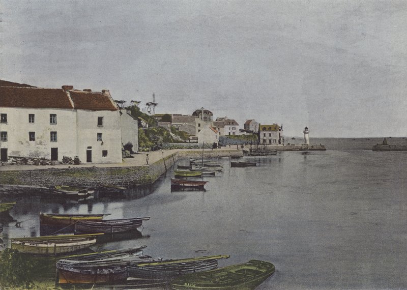 Přístav Sauzon, v Belle-Ile (barevné fotografie) od (after) French Photographer