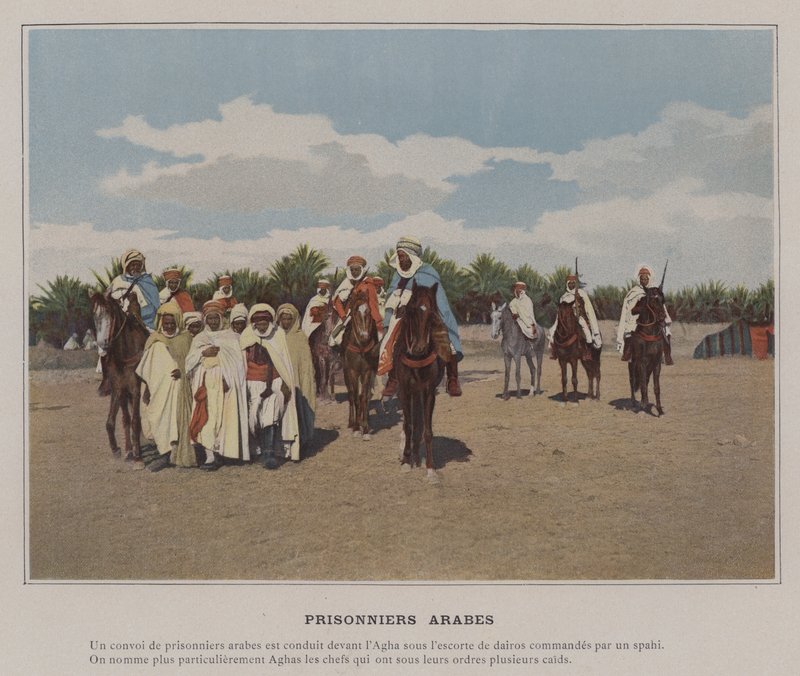 Arabští vězni (barevné foto) od (after) French Photographer