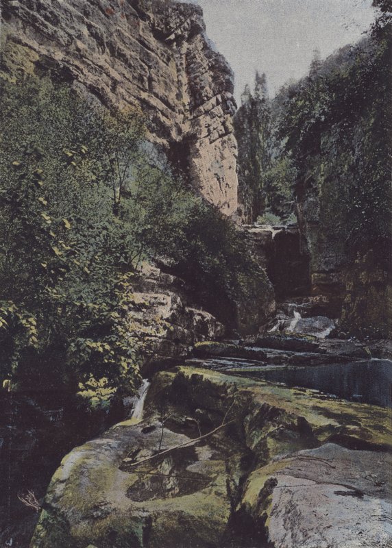 Roc-Amadour, Le Moulin du Saut (barevné fotografie) od (after) French Photographer