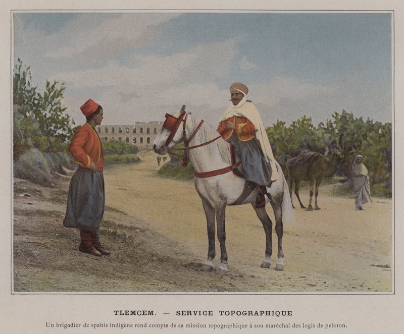 Tlemcen, Topografická služba (barevné foto) od (after) French Photographer