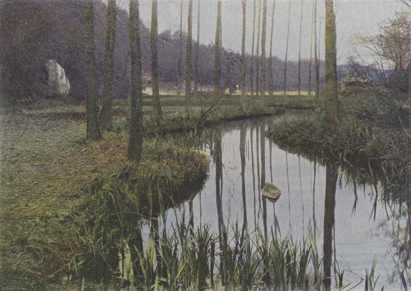 Vaux de Cernay, Le Ruisseau (barevné foto) od (after) French Photographer