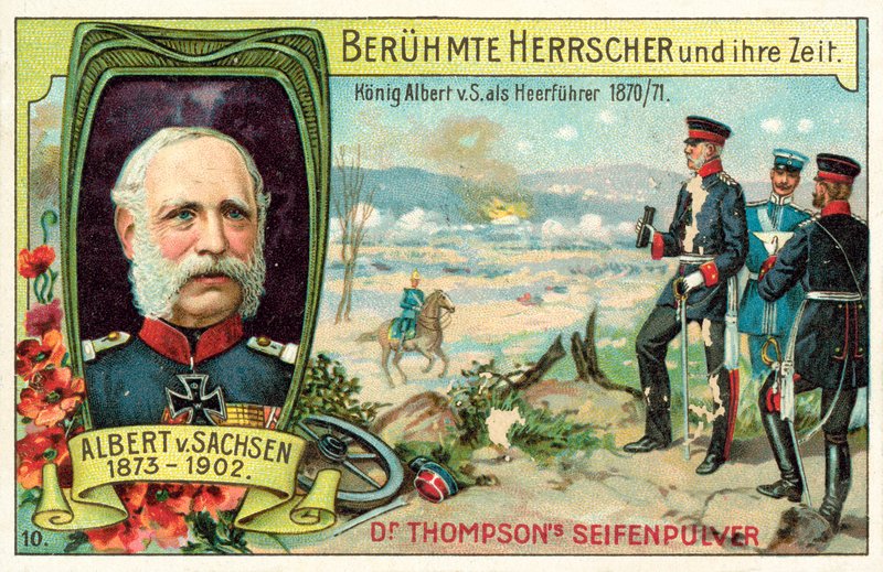 Král Albert Saský sloužící jako generál během francouzsko-pruské války od (after) German School