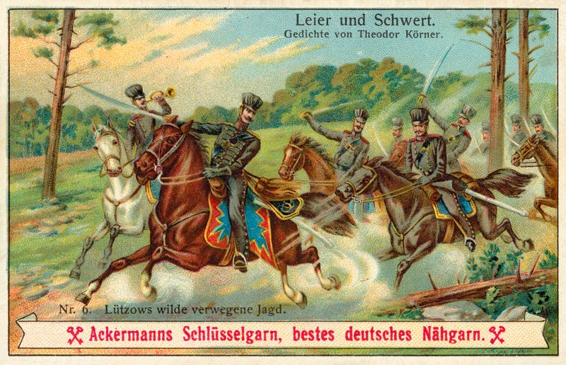 Lutzowova divoká honička. (chromolitho) od (after) German School