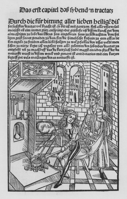 Kniha Cirurgia od Hieronyma Brunschwiga (litho) od (after) German School