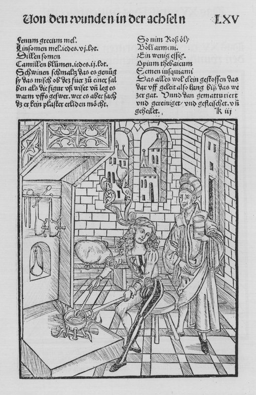 Kniha Cirurgia od Hieronyma Brunschwiga (litho) od (after) German School