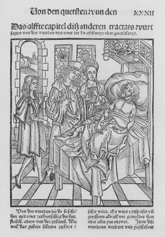 Kniha Cirurgia od Hieronyma Brunschwiga (litho) od (after) German School