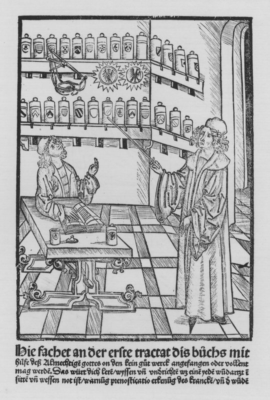 Kniha Cirurgia od Hieronyma Brunschwiga (litho) od (after) German School